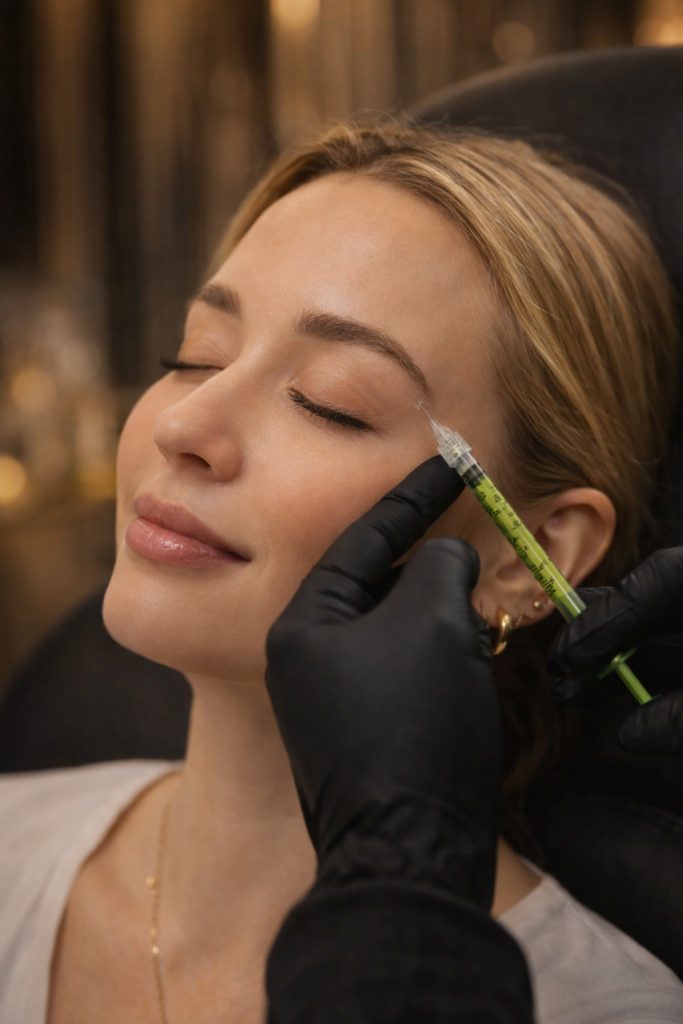 Nonw-surgical brow lift with Botox Toxin Mobile Aesthetics MD Metro Atlanta Georgia Nurse Injector Shana